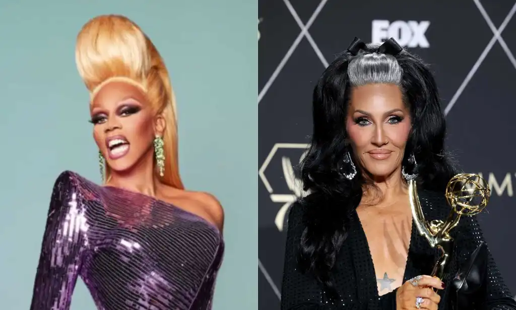 RuPaul (izquierda) y Michelle Visage (derecha), presentadores de Drag Race Down Under