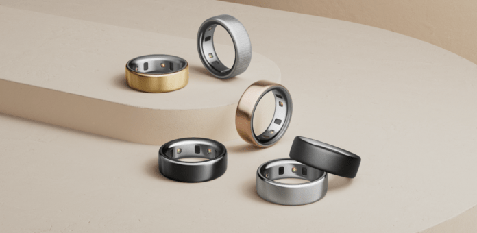 array of Oura rings