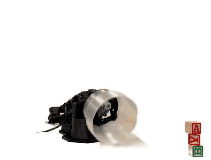 Lámpara robot de manzana